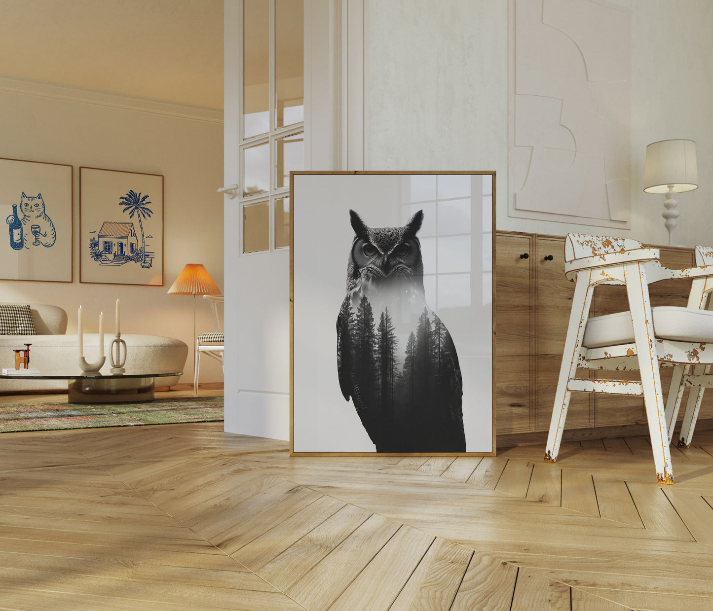 Mystic Owl Forest Poster