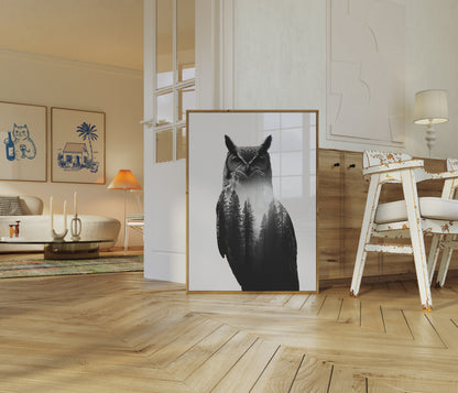 Mystic Owl Forest Poster