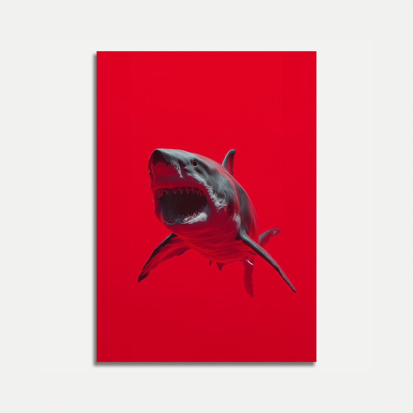 Crimson Shark Attack Poster