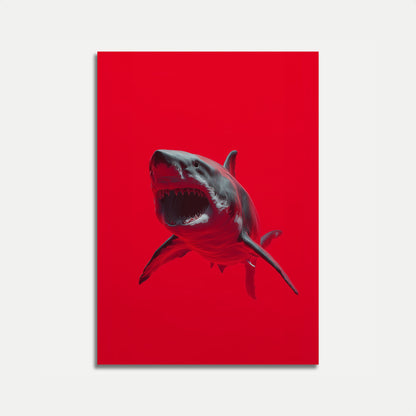 Crimson Shark Attack Poster