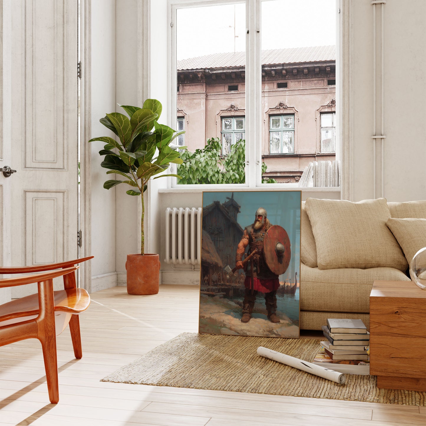 Mighty Viking Warrior Coastal Poster