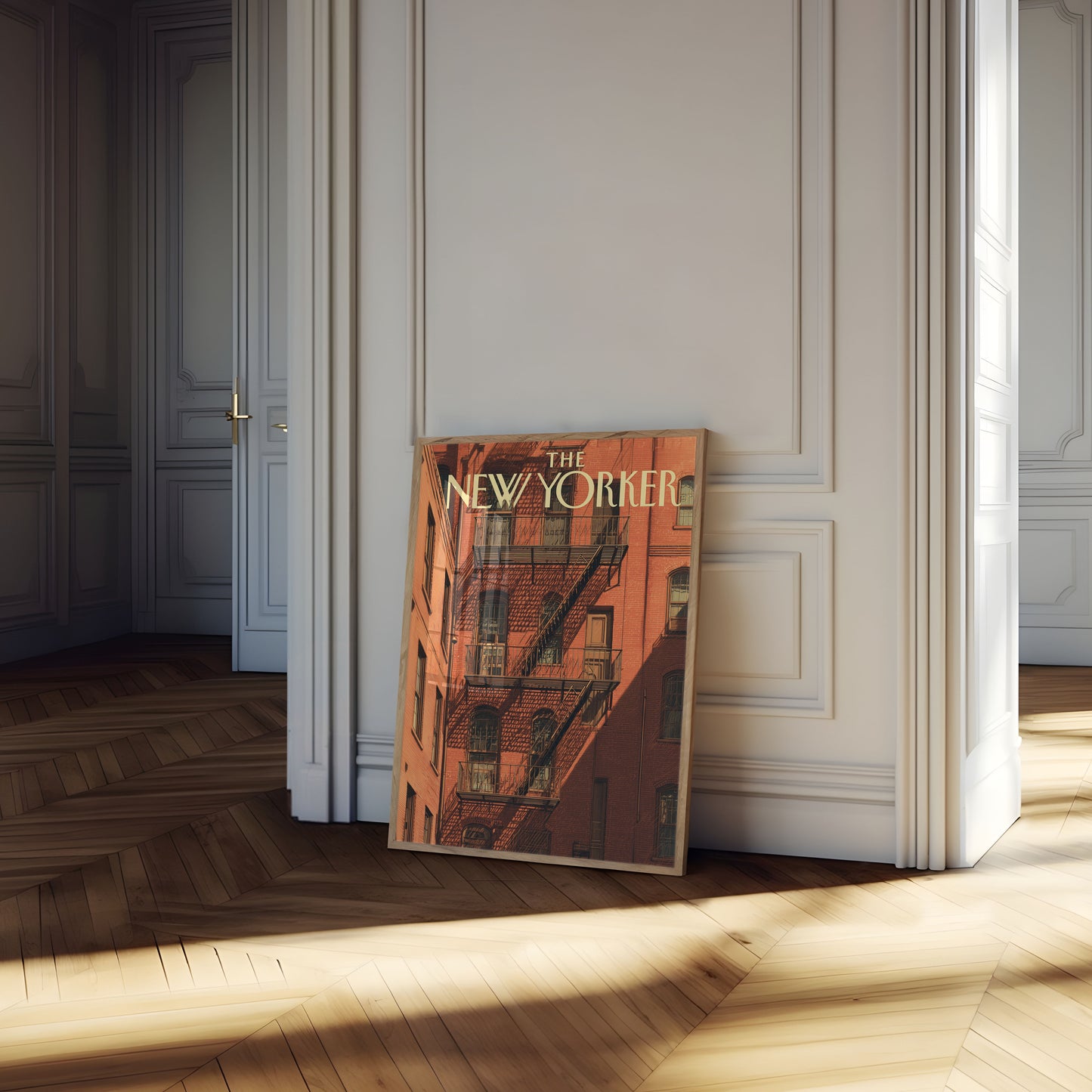 Poster van een Brandtrap in New York City