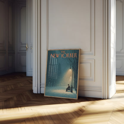 Solitude in Snowfall New Yorker Poster