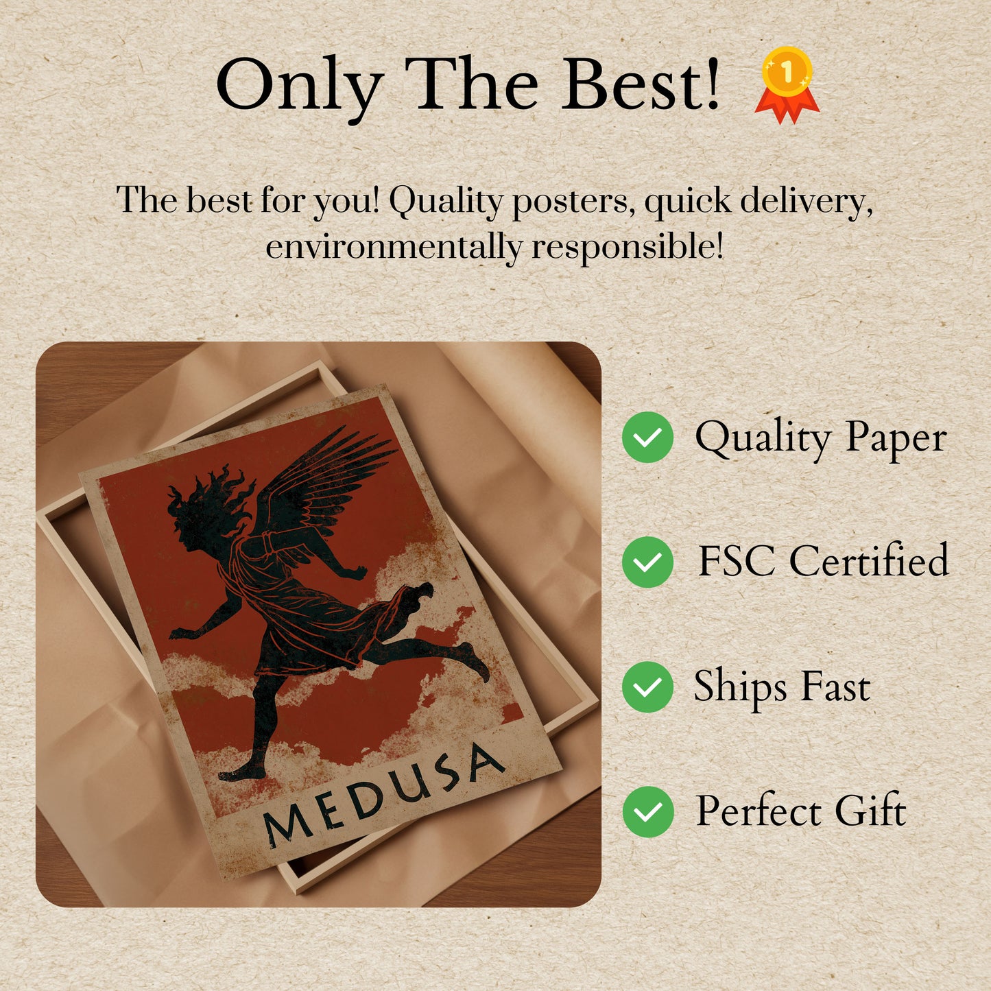 Poster Dea Alata Medusa