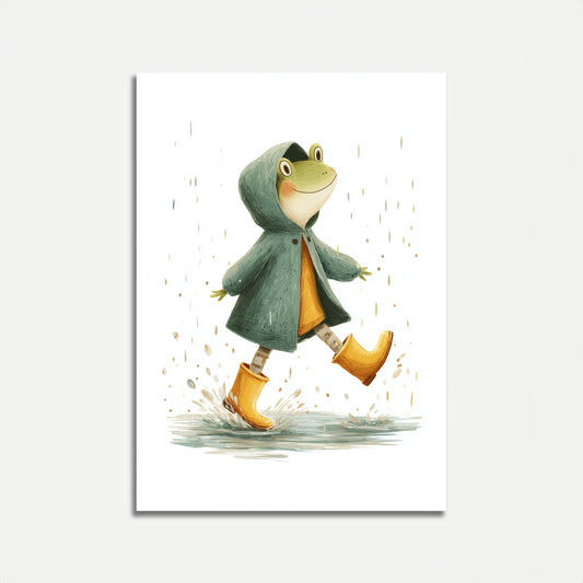 Frø i Regn Støvler Plakat