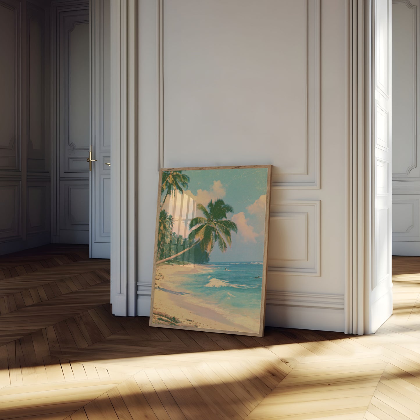 Tropischer Strandparadies-Poster
