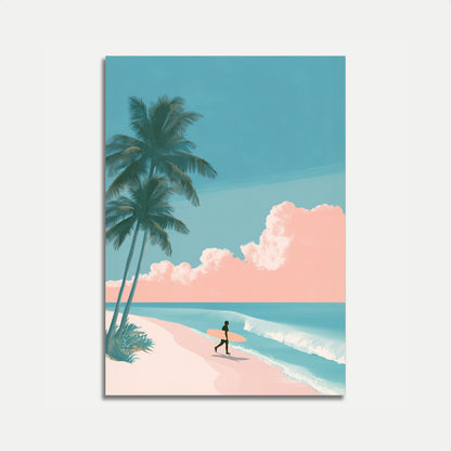 Tropical Surf Paradise Poster