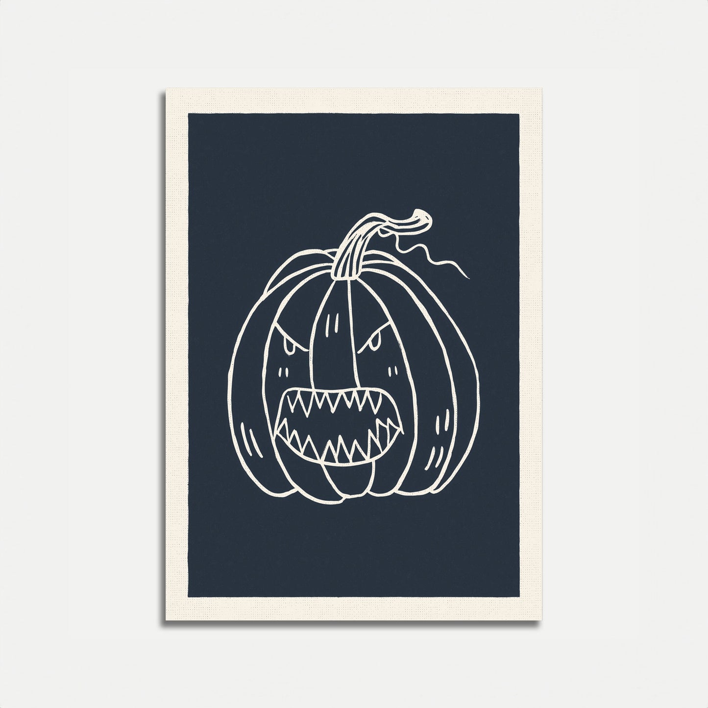 Scary Halloween Jack-o'-Lantern Poster
