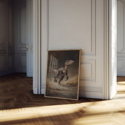 Velociraptor Hunter Wilderness Poster