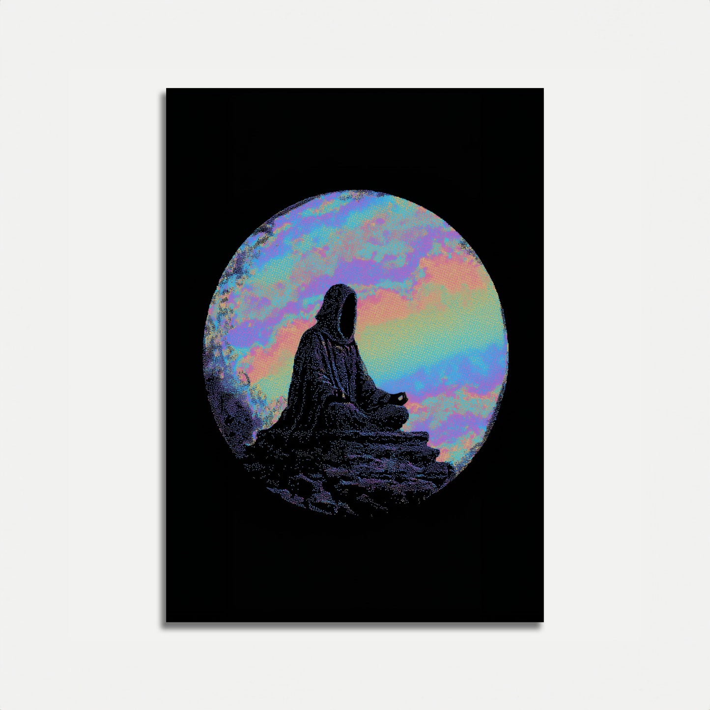 Meditation Under the Moon Poster