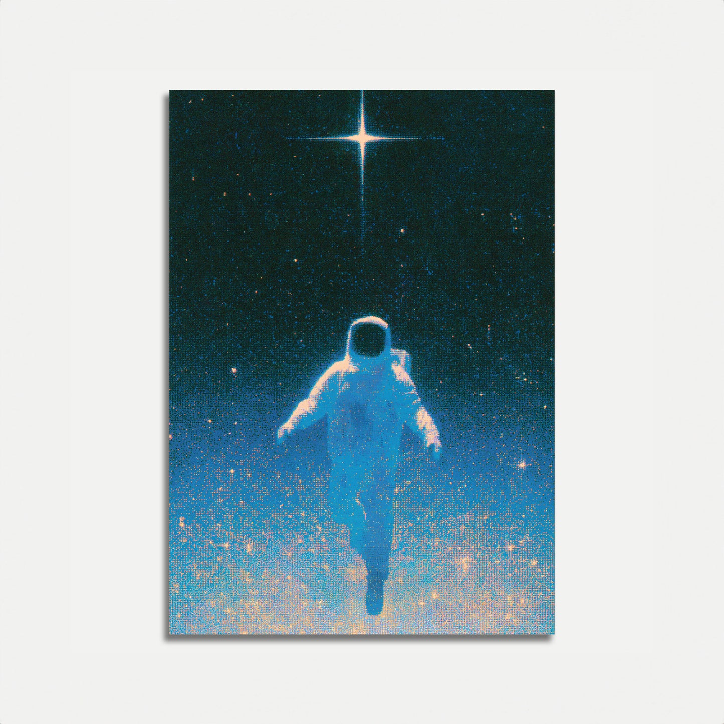 Plakát: Astronaut plující ve vesmíru
