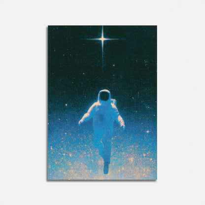 Plakát: Astronaut plující ve vesmíru
