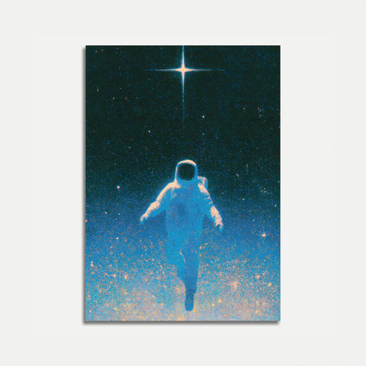 Plakát: Astronaut plující ve vesmíru