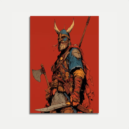 Fierce Viking Warrior Poster