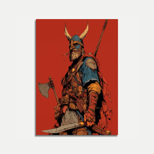 Fierce Viking Warrior Poster