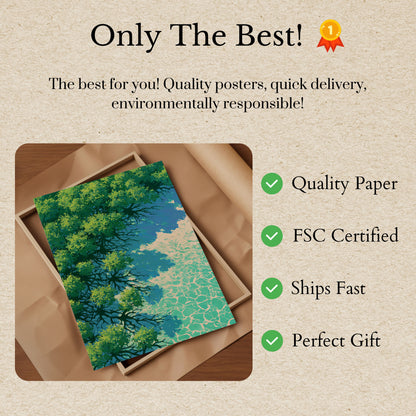 Serene Tree Reflection Water Poster