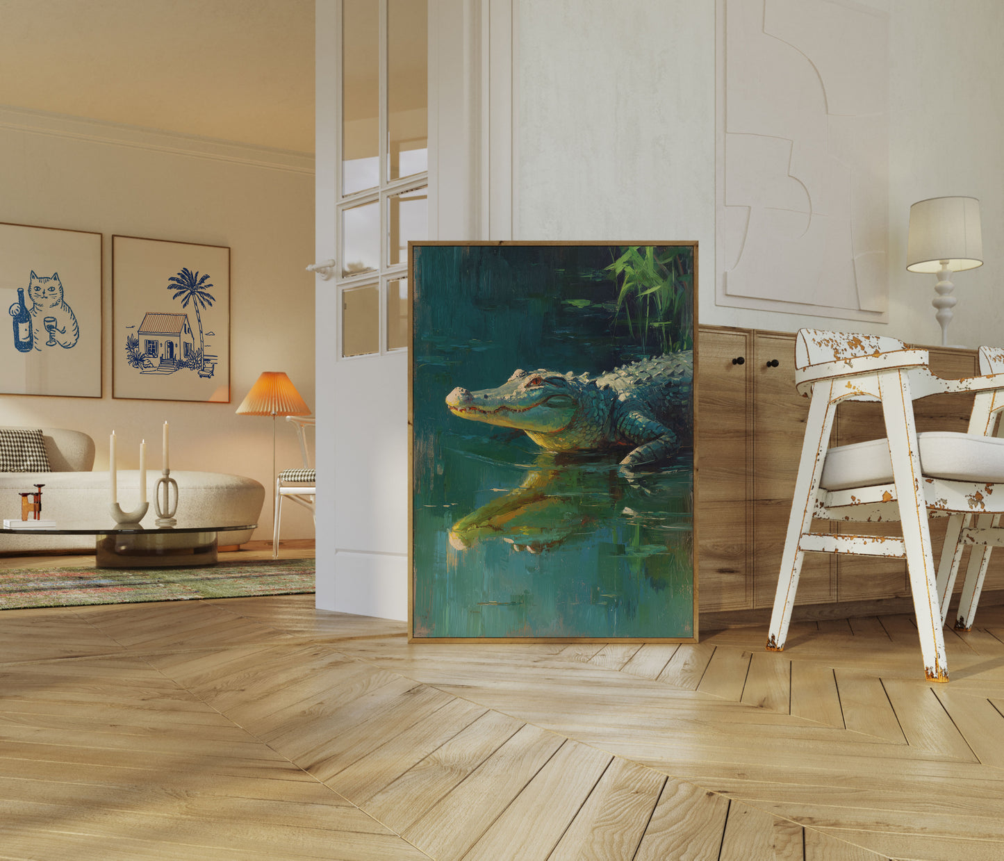 Póster del caimán de Emerald Waters