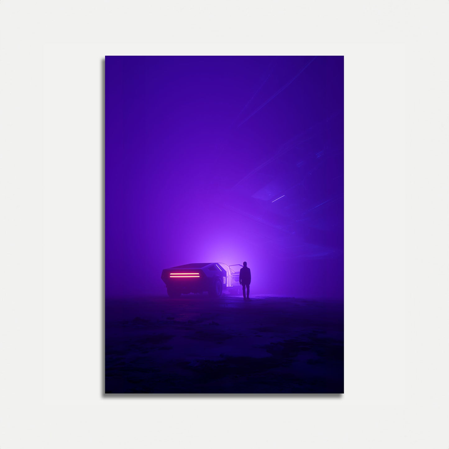 Cyberpunk Natlig Rejse Plakat