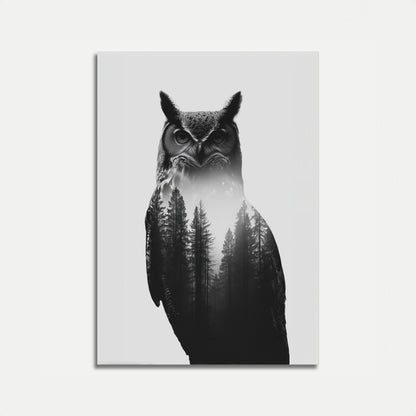 Mystic Owl Forest Poster