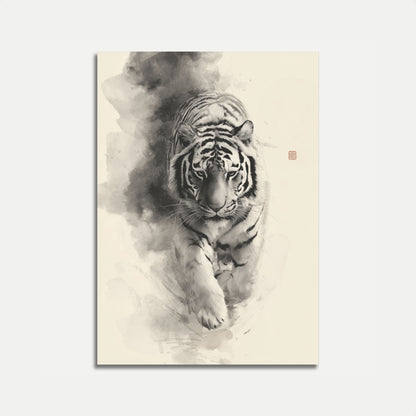 Mystic Tiger Watercolor Poster