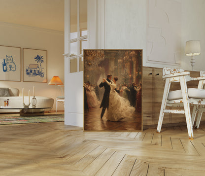 Elegantes Winter-Tanzposter