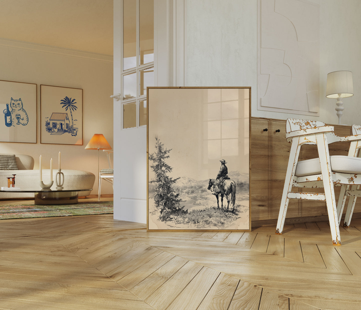 Fjell Cowboy Ensomhet Plakat