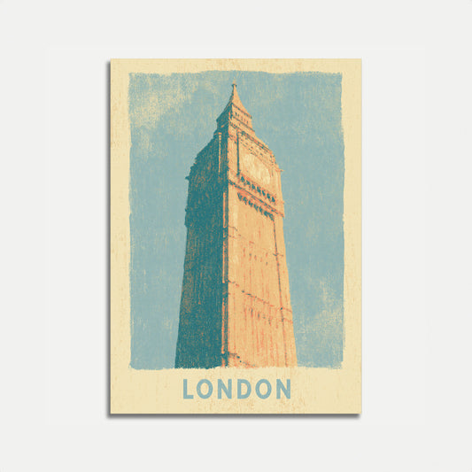 Pôster Vintage Big Ben Londres