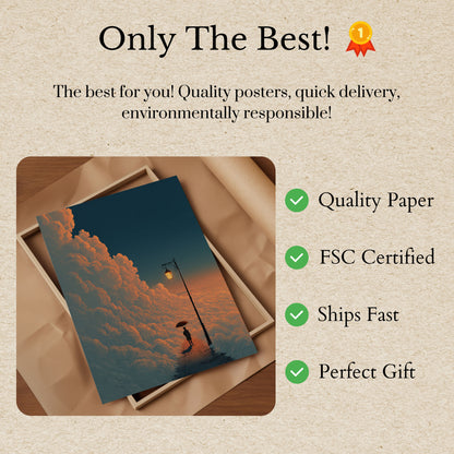 Solitude Above the Clouds Poster