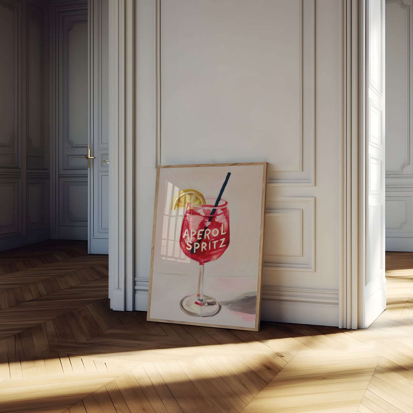 Aperol Spritz Cocktail Poster