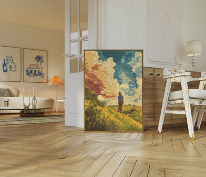 Sunset Golf Course Landscape Poster