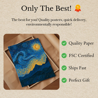 Starry Night Sky Poster