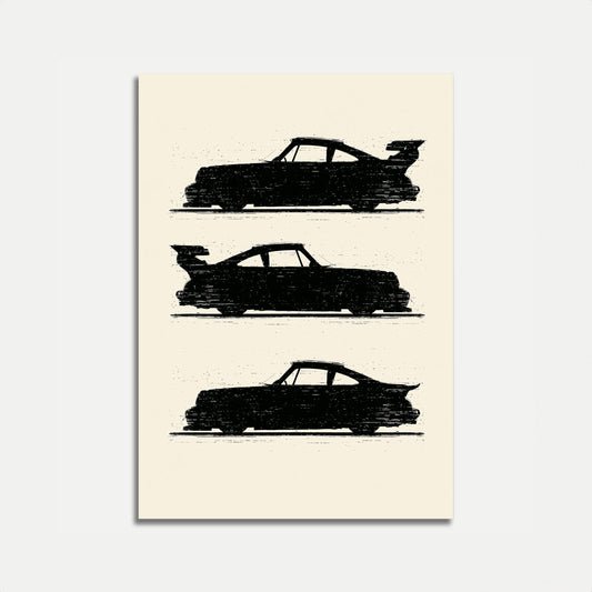 Classic American Muscle Cars Poster