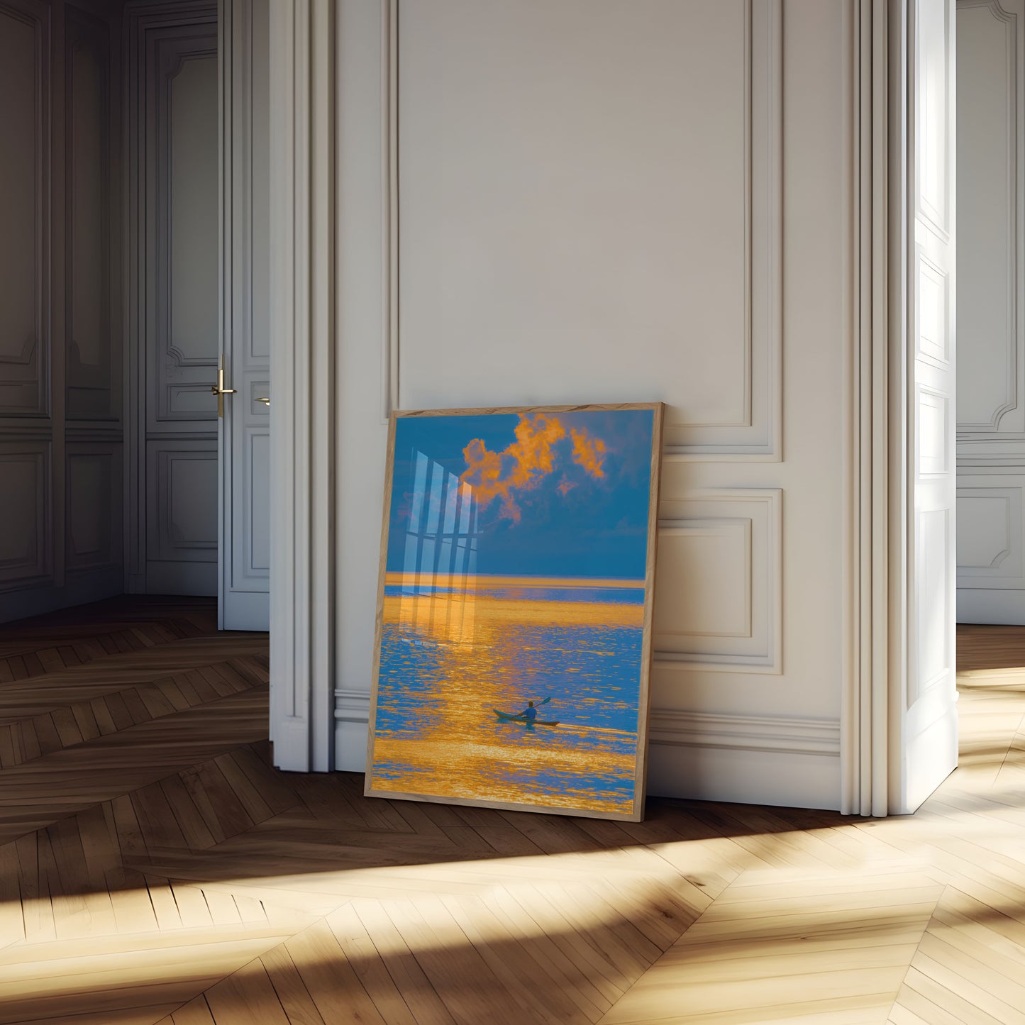 Golden Sunset Kayak Adventure Poster