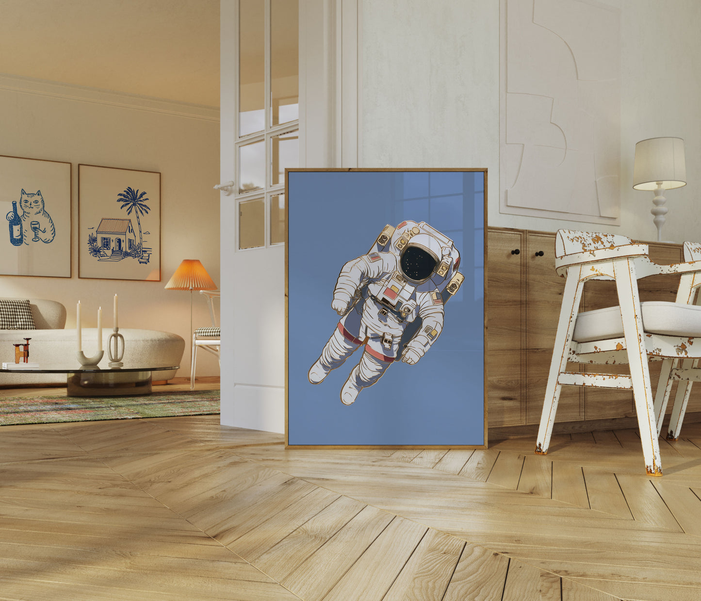 Cosmic Explorer Spacewalk Poster