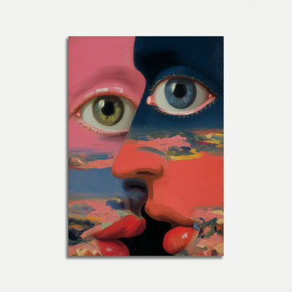 Ritratto di Occhi Surreali a Colori