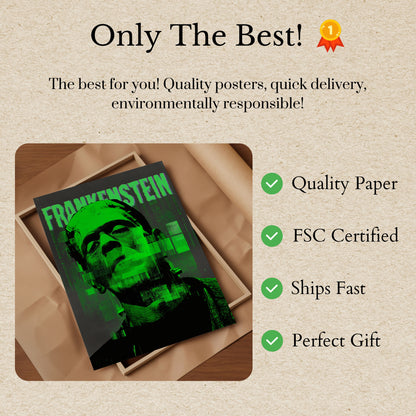 Klassisk Frankensteins monster-plakat