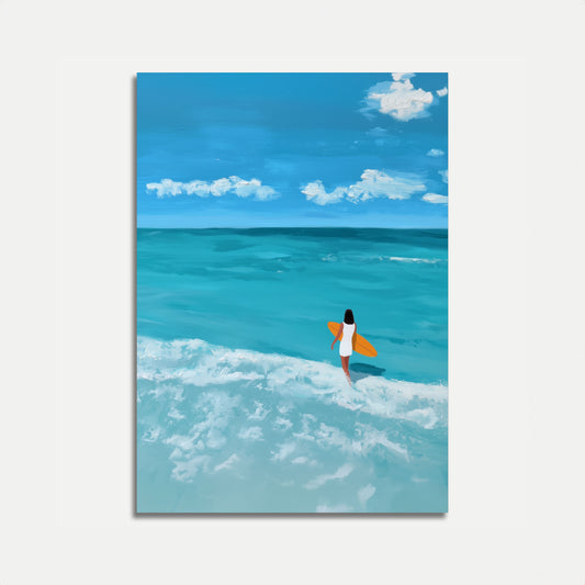 Sunrise Surf Serenity Poster