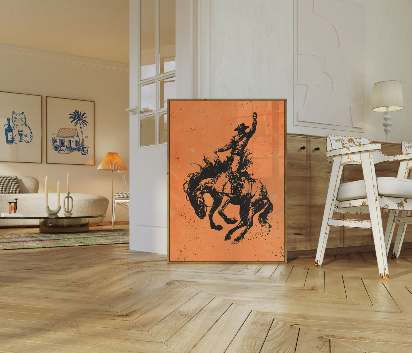 Bucking Bronco Rodeo Plakat