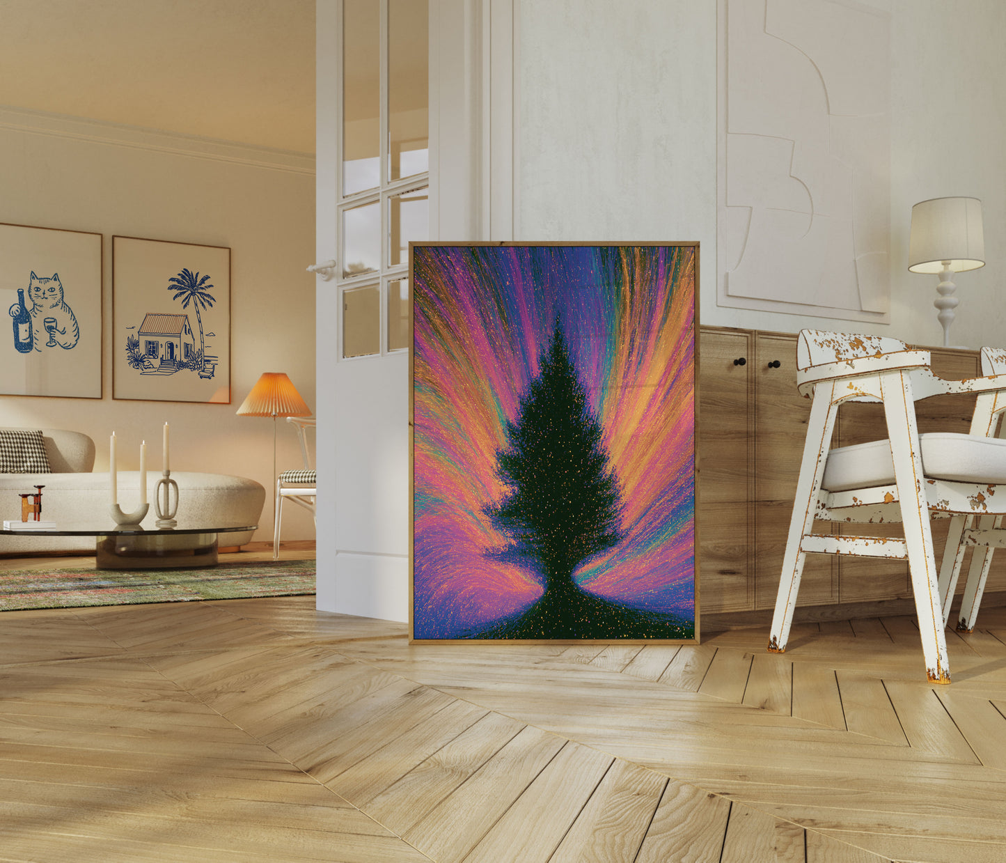 Cosmic Energy Tree Poster