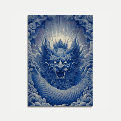 Azure Dragon of Celestial Storms Poster