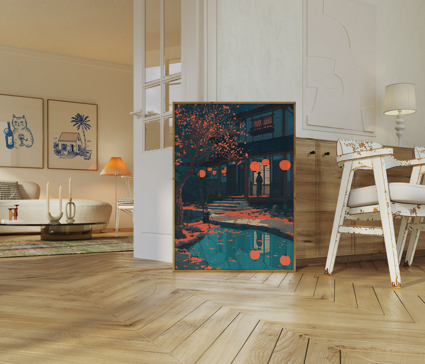 Asiatisk Havelygte Aftenplakat