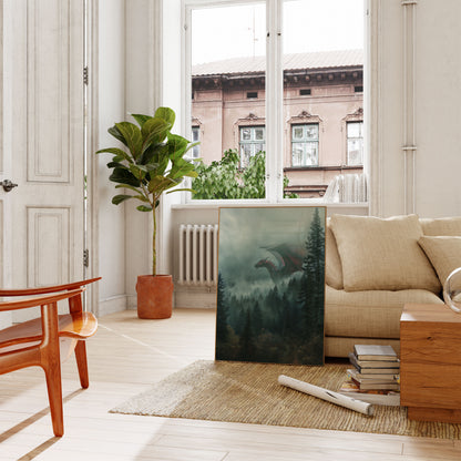 Mystic Dragon Forest Poster