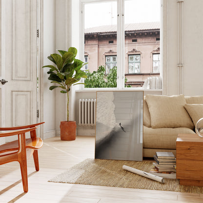 Surfing the Monochrome Wave Poster