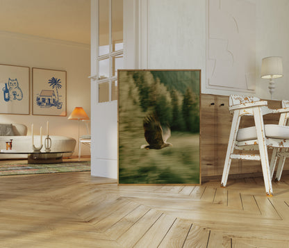 Aufsteigender Adler Waldposter
