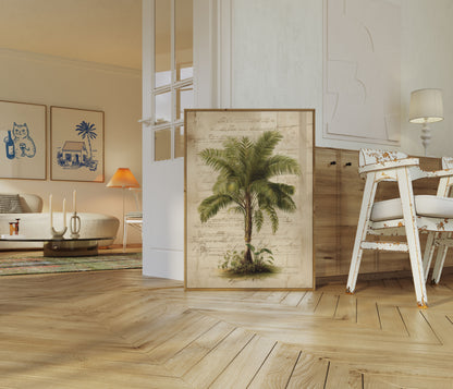Poster Botanico Vintage di Palma
