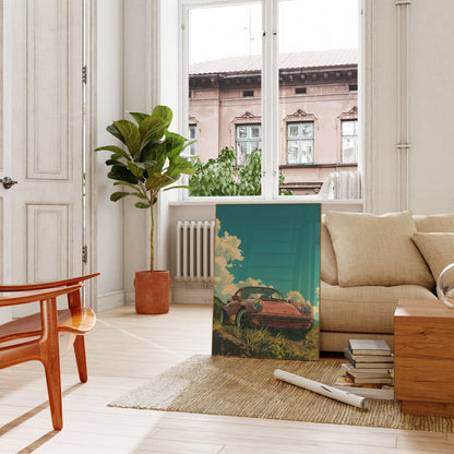 Classic Porsche Coastal Dream Poster