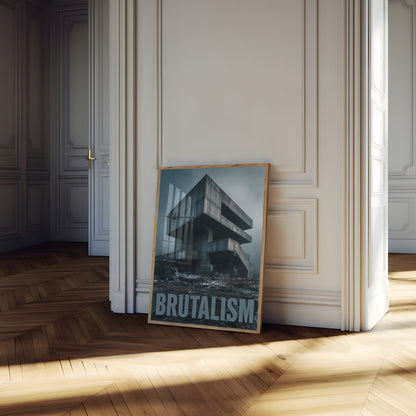 Brutalist Architecture Monument Poster