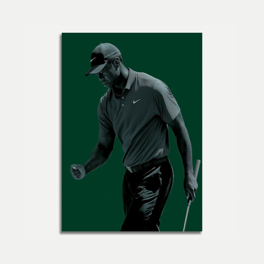 Affiche de golf Victory Stance