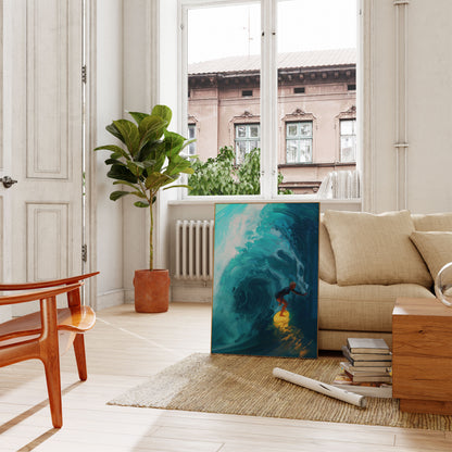Ocean Wave Surfer Poster