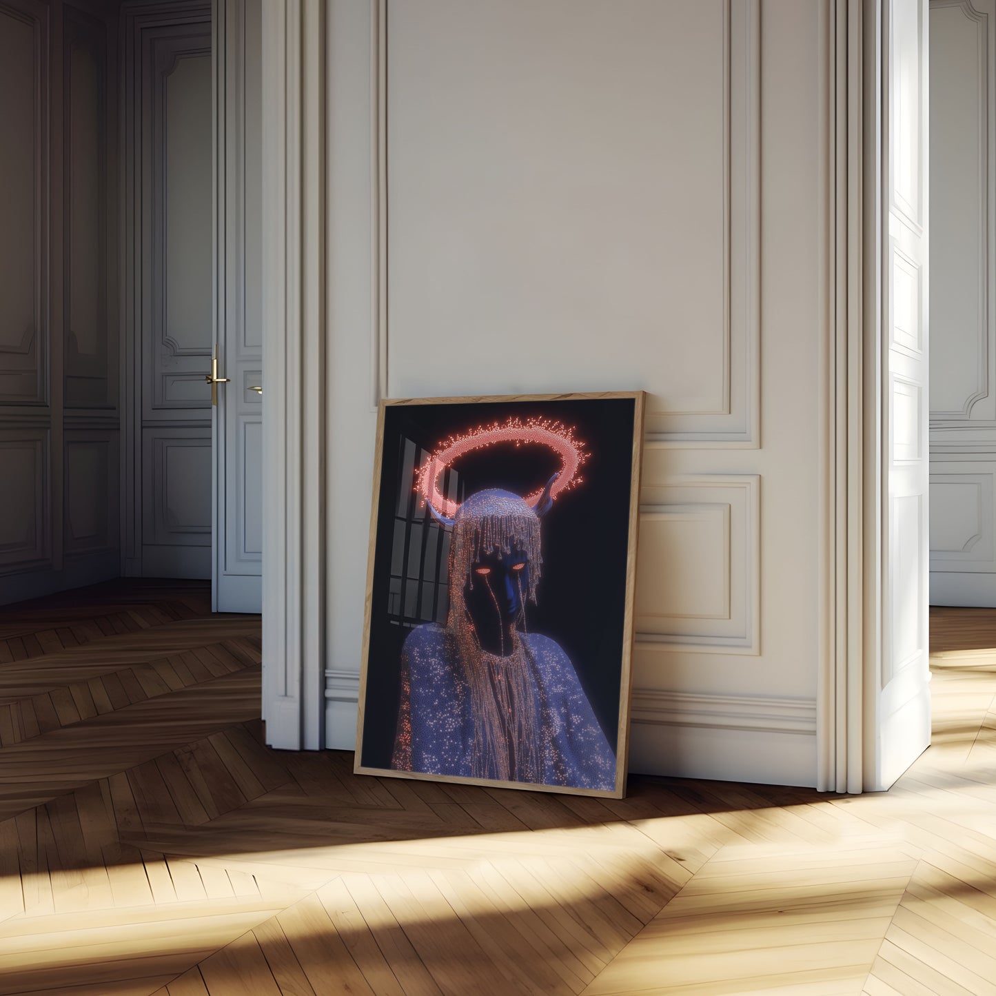 Cosmic Demon Digital Artwork Poster